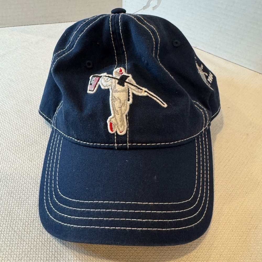 Anderson Ord AO Performance Golf Apparel Navy White Strap Back Caddie Hat Cap